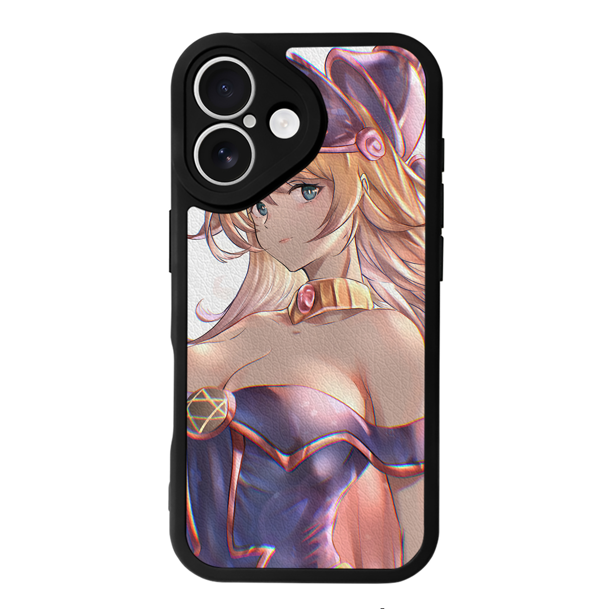 （画像用） 遊☆戯☆王 Yu-Gi-Oh! 【iPhone 16シリーズ対応】シリコンスマホケース（レザー調） 材質：シリコン